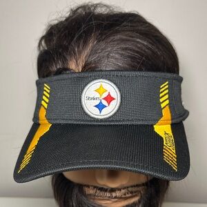 New Era NFL Pittsburgh Steelers Black and Yellow Visor